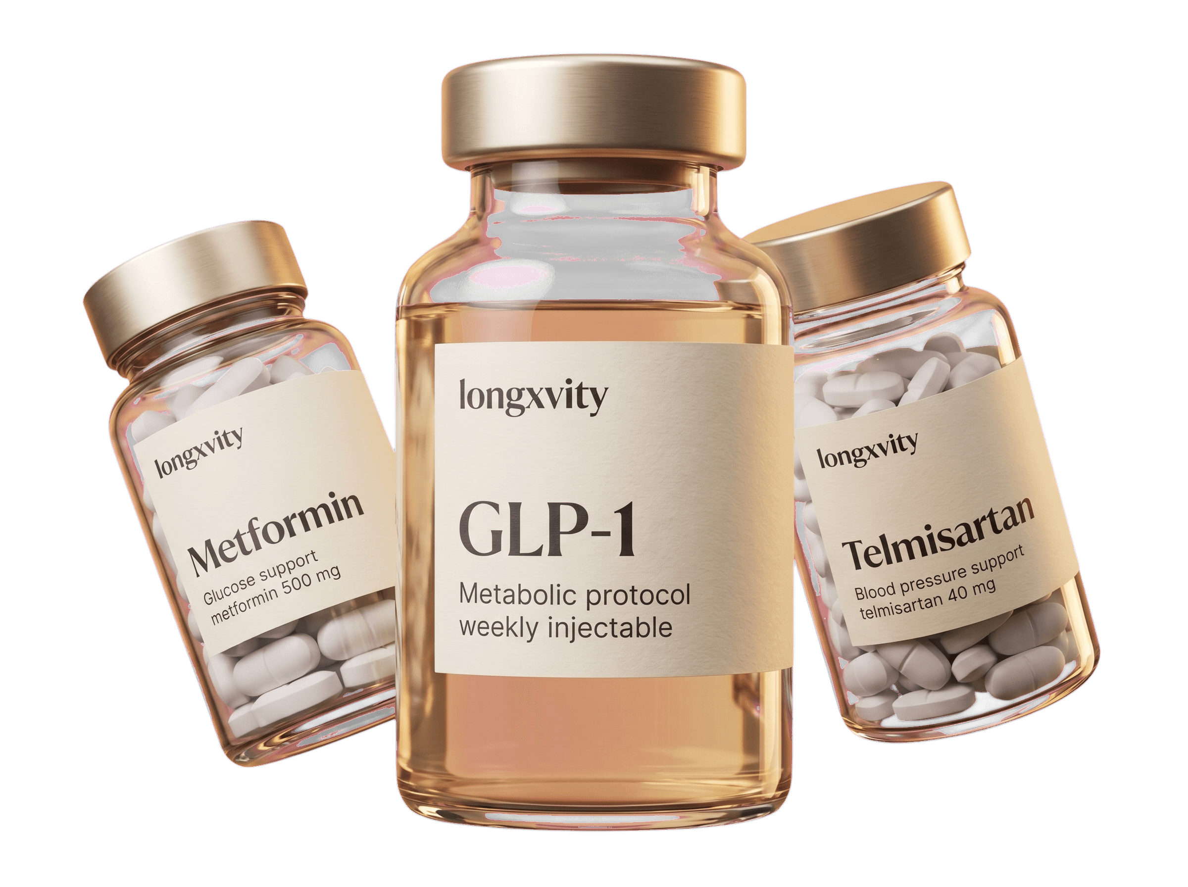 LongXvity personalized medicine bottles